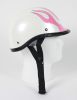 Pink Flame Polo Novelty Motorcycle Helmet