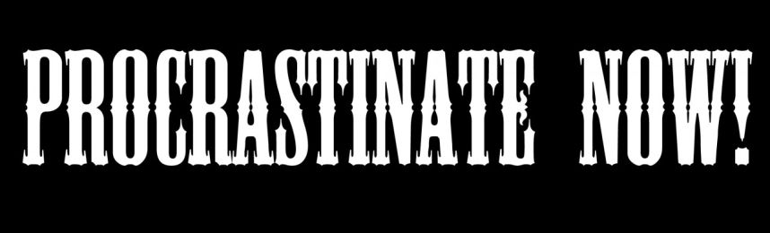 Procrastinate Now Motorcycle Helmet Sticker (1 Dozen)