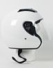 RKW - White DOT Motorcycle Helmet RK-4 Open Face with Flip Shield