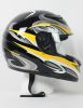 RZ80Y - DOT Full Face Yellow Graphic Motorcycle Helmet