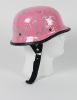 German BoneYard Pink Novelty Motorcycle Helmet