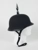 4.5 Inch Spiked German Flat Novelty Motorcycle Helmet