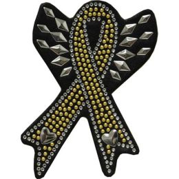 Rhinestone Helmet Patch - Support the Troops