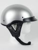 1S - DOT SILVER MOTORCYCLE HALF HELMET BEANIE HELMETS