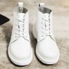 Genuine Leather Boots Women White Ankle Boots Motorcycle Boots Female Autumn Winter Shoes Woman Punk Botas Mujer 2022 Spring