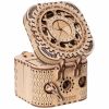 Robo time ROKR 3D Wooden Puzzle Storage Box Password Treasure Box Model Building Kit Toys for Children LK502