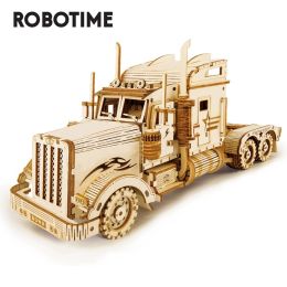 Robotime ROKR 3D Wooden Puzzle Toy Assembly Model Building Kits for Children Kids Birthday Gift MC502 Heavy track (Option: Track)