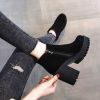 Botas Mujer Fashion Women Boots Square Heel Platforms Zapatos Mujer Thigh High Pump Boots Motorcycle Shoes