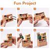 Robotime Rolife Super Creator Double Joy Bubble Tea Plastic 3D Puzzle DIY Miniature House Kit