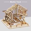 Robotime ROKR 3D Wooden Puzzle Marble Race Run Maze Balls Track Coaster Model Building Kits Toys for Children Drop Shipping