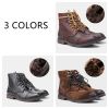 Natural Cow Leather Men Winter Boots Plus Size American Style 8111 Paratrooper Boots Warm Motorcycle boots Ankle Winter Shoes