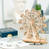 Robotime DIY Ferris Wheel 3D Wooden Puzzle Toy Assembly Model for Children Kids TG401